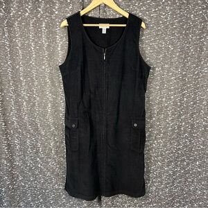 Talbots Black Sleeveless Jumpsuit